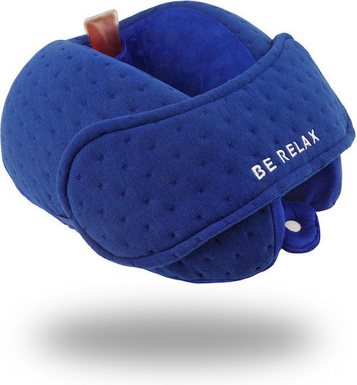 Be Relax Wellness Original Plus Μαξιλαράκι Ταξιδίου Memory Foam Μπλε