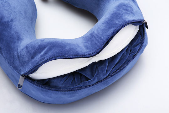Travel Blue Tranquillity Memory Foam Travel Pillow Travel Set Pillow 25x25x10cm Blue