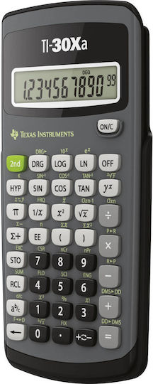 Texas Instruments TI30XA Αριθμομηχανή Επιστημονική 10 Ψηφίων σε Γκρι Χρώμα