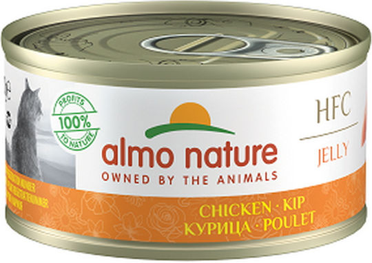 Almo Nature HFC Wet Food for Adult Cats in Cans with Chicken Gluten-Free 70gr