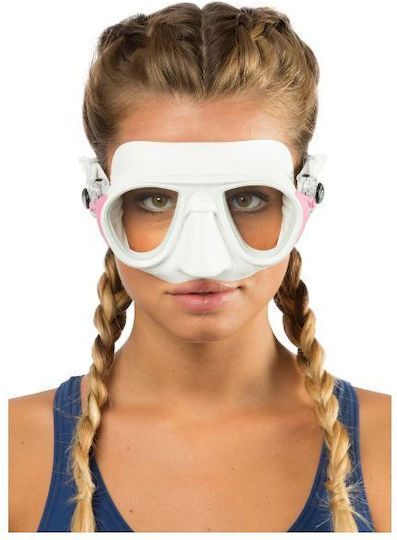 CressiSub Calibro White Silicone Diving Mask