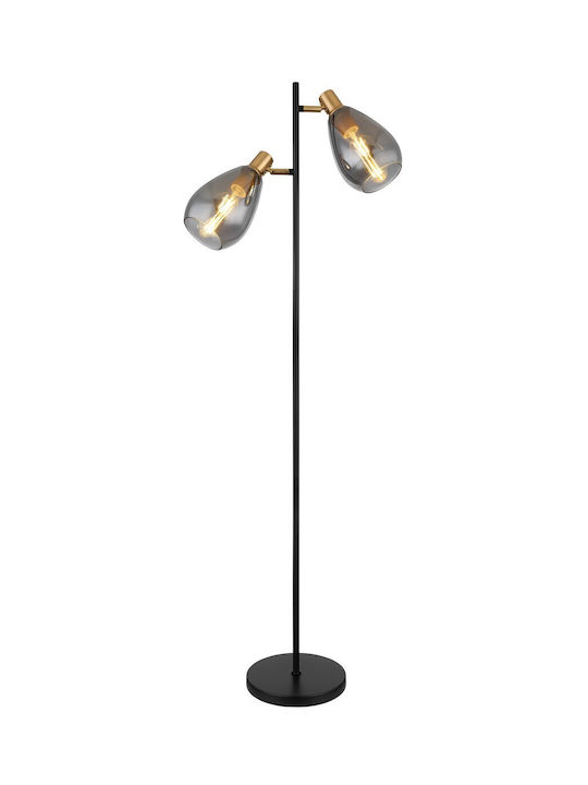 Globo Lighting Fanni Lampă de podea Î160xL34cm. cu Soclu pentru Bec E27 Negru