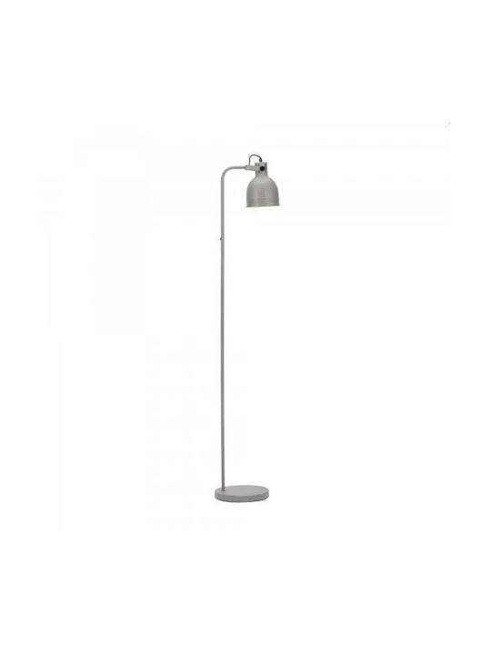 Floor Lamp H129xW20cm. with Socket for Bulb E27 Gray