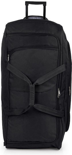 Gabol Week Eco Soft Sack Reise Rücken 110lt Schwarzes mit Rädern Stoff M80xP36xH37cm