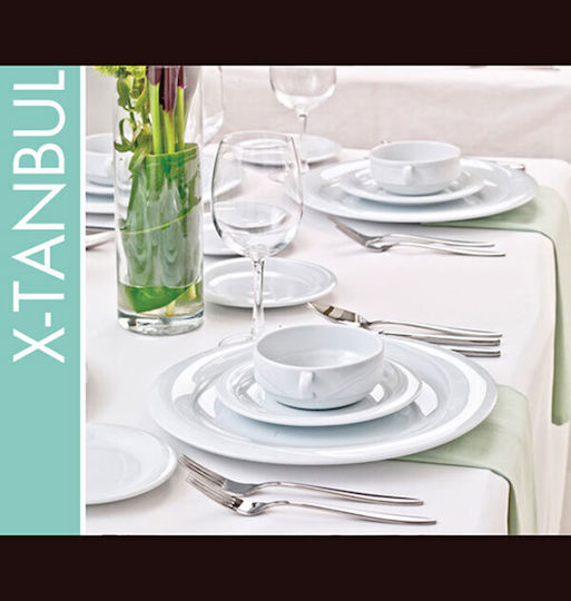 Güral Porselen X Tanbul Porcelain Shallow Plate White 27cm 6pcs