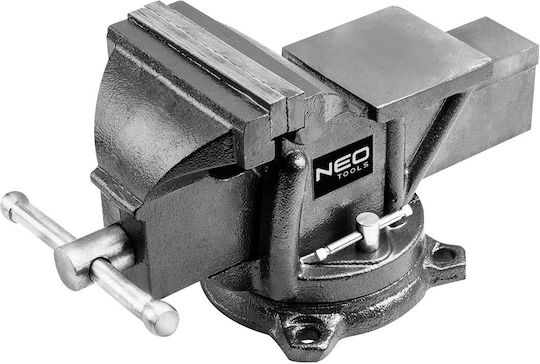 Neo Tools Περιστρεφόμενη Μέγγενη Πάγκου από Μαντέμι με Μέγιστο Άνοιγμα 125mm