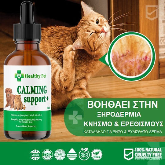 Healthy Pet Healthy Pet Calming Support Supliment alimentar pentru câini și pisici în ulei 50ml
