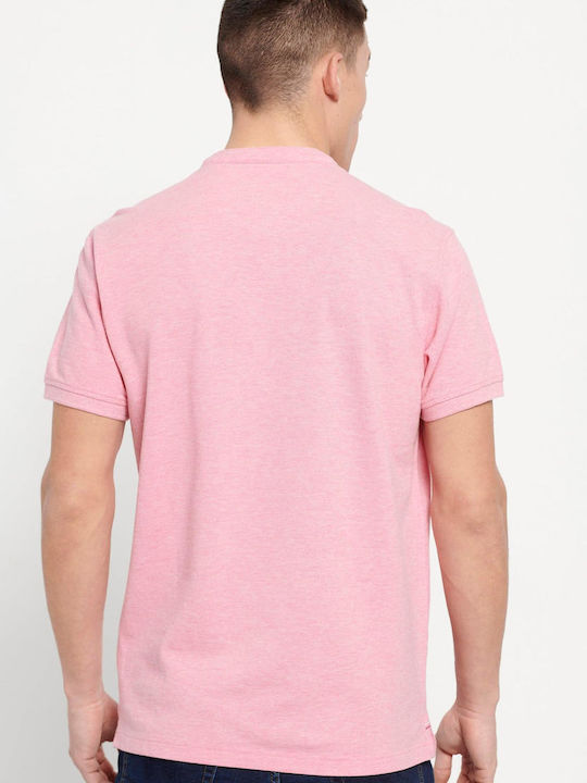 Funky Buddha FBM007-02111 Men's Short Sleeve T-shirt Pink