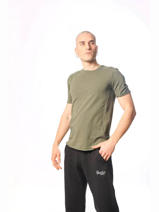 Paco & Co Herren T-Shirt Kurzarm Khaki