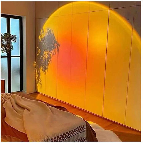 Dekorative Lampe Sonnenuntergang Schwarz
