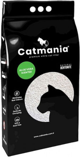 Catmania Άμμος Γάτας Μπετονίτης Ψιλόκοκκη με Άρωμα Aloe Vera 10lt