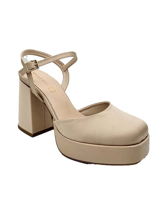 Beatris Pumps Stoff | 7740 beige