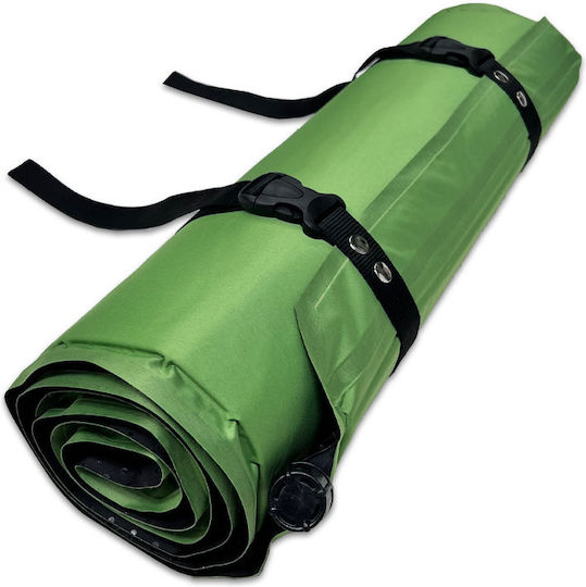 Grasshoppers Trek 38 Αυτοφούσκωτο Μονό Υπόστρωμα Camping 186x53cm Πάχους 3.8cm Πράσινο