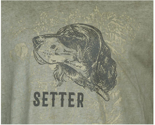 Univers Setter T-shirt in Khaki Farbe