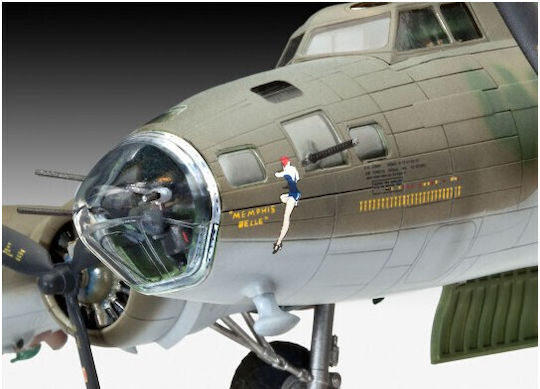Revell B-17F Memphis Belle Modeling Figure Airplane Green in Scale 1:72