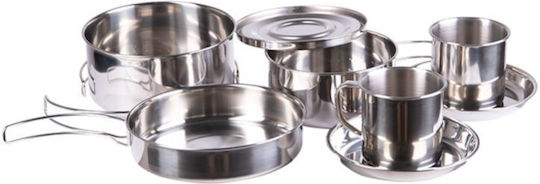 Mil-Tec Camping Cooking Utensils Cooking Set 244ml 8 Pieces