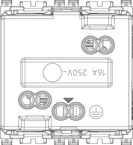 Vimar Arké Single Power Socket White