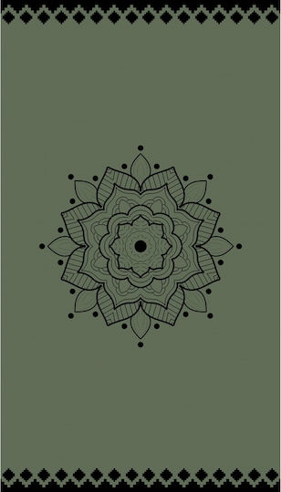 Palamaiki Beach Towel Cotton Green 160x90cm.