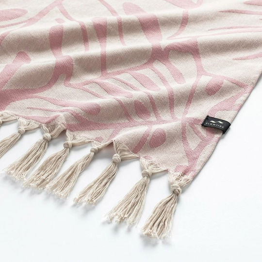 Slowtide Tarovine Cotton Pink with Fringes 175x97cm