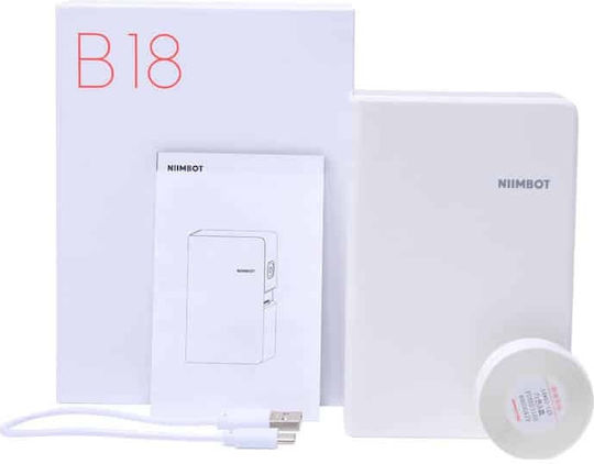 Niimbot B18 Ηλεκτρονικός Ετικετογράφος Χειρός Μονός σε Λευκό Χρώμα