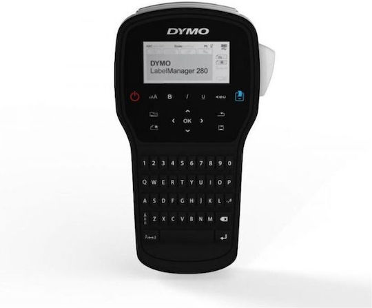 Dymo LabelManager 280 Ηλεκτρονικός Ετικετογράφος Χειρός σε Μαύρο Χρώμα