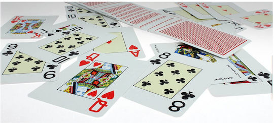 Cartamundi Texas Hold'Em Τράπουλα Πλαστικοποιημένη για Poker Κόκκινη
