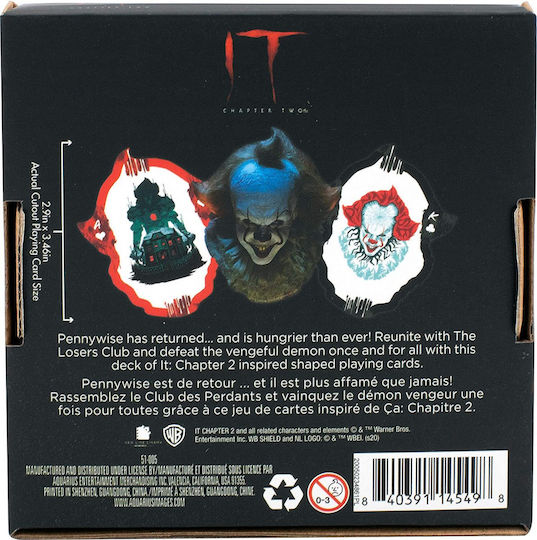 Aquarius It Chapter Two Shaped Συλλεκτική Τράπουλα Πλαστικοποιημένη για Poker