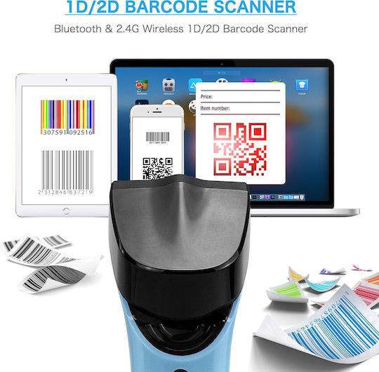 Netum Handheld Scanner Wireless with 2D and QR Barcode Reading Capability