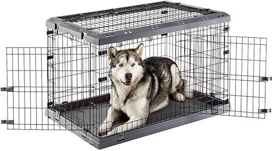Ferplast Superior 105 Wire Dog Cage Medium Black 107x77x73.5cm