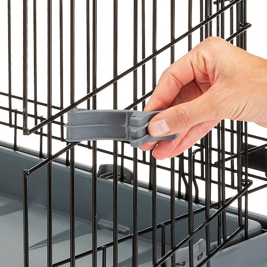 Ferplast Superior 105 Wire Dog Cage Medium Black 107x77x73.5cm