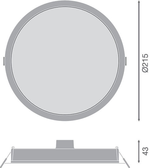 Ledvance Downlight Recessed LED Panel 24W Ledvance Downlight Recessed LED Panel 24W