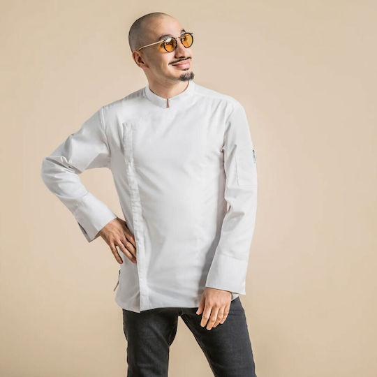 Clement Design Haina Bucătar Unisex Alb cu Mânecă lungă Liverpool