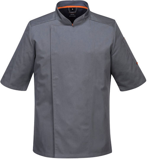Portwest Chef Jacket Male White With Short Sleeve