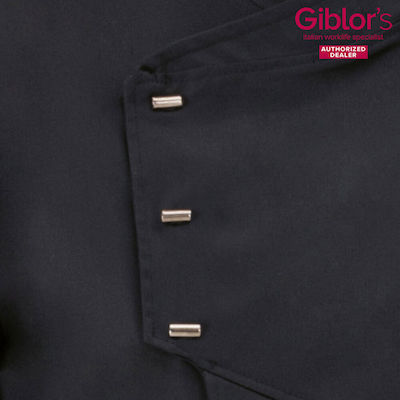 Giblor's Emanuel Chef Long Sleeve Polyester Jacket Black