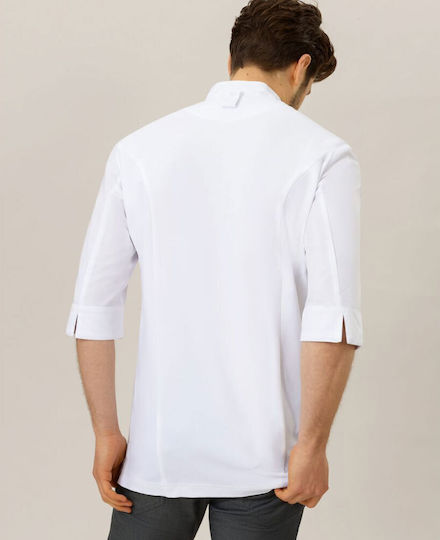 Le Nouveau Chef Coat Chef White with 3/4 Sleeve Fabian