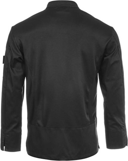 Clement Design Σακάκι Σεφ Unisex Μαύρο με Μακρύ Μανίκι Liverpool