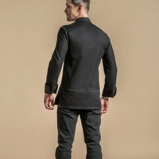 Clement Design Haina Bucătar Bărbat Negru cu Mânecă lungă C-One