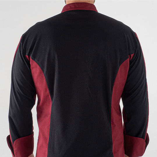 Giblor's Coat Chef Unisex Burgundy with Long Sleeve