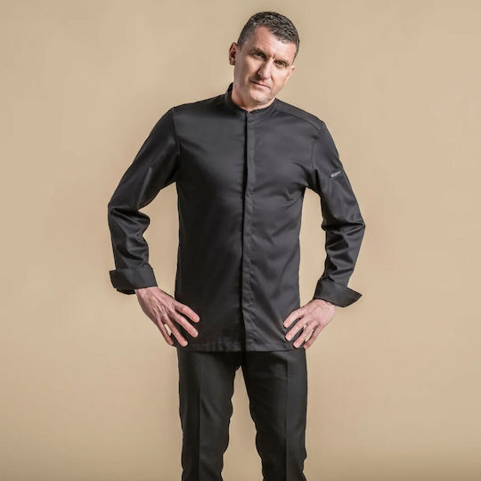 Clement Design Coat Chef Unisex Black with Long Sleeve Extase