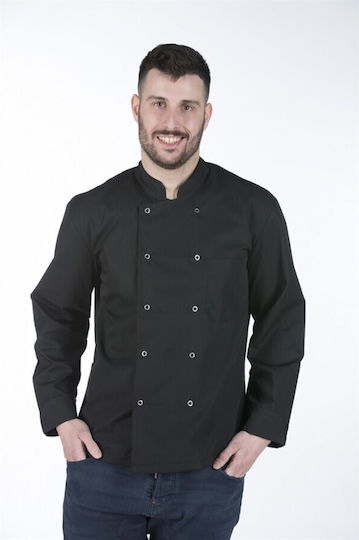 All Collections Mantel Koch Unisex Schwarz mit Langärmelig Α102