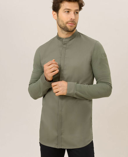 Le Nouveau Chef Mantel Koch Unisex Khaki mit Langärmelig Julien
