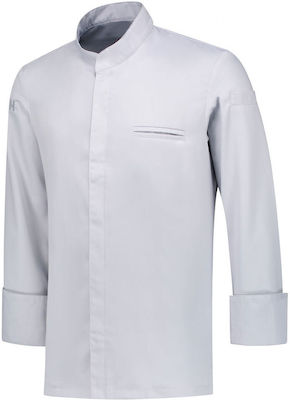 Le Nouveau Chef Alain Chef Long Sleeve Polyester Jacket Gray