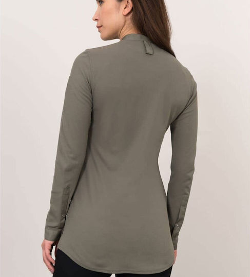 Le Nouveau Chef Coat Chef Unisex Khaki with Long Sleeve Julien