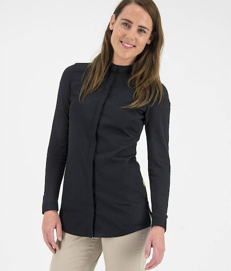 Le Nouveau Chef Mantel Koch Damen Schwarz mit Langärmelig Jolie