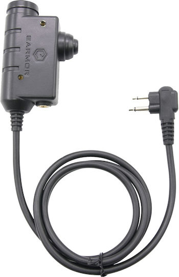 Opsmen Hunting Accessory PTT Switch for EARMOR Midland Ear Defenders Double Plug (Stereo) Standard