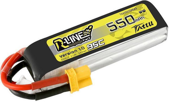 Tattu R-Line Μπαταρία Li-Po 7.4V 550mAh 95C 2S XT30 για Drone