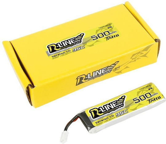 Tattu R-Line Батерия Li-Po 3.7V 500mAh 95C 1S за RC Превозно Средство 2 Бройки