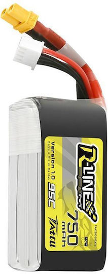 Tattu R-Line Μπαταρία Li-Po 11.1V 750mAh 95C 3S XT30 για Τηλεκατευθυνόμενο 2τμχ