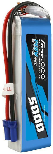 Gens Ace Ace Classic Батерия Li-Po 14.8V 5000mAh 45C 4S EC5 за RC превозно средство 2 броя