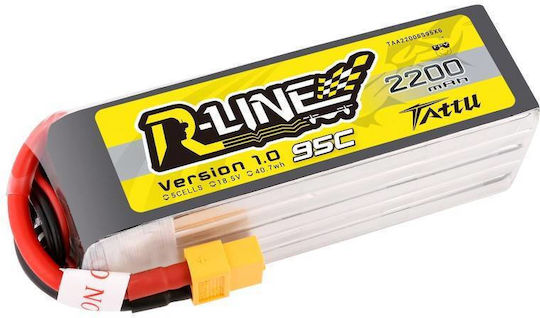 Tattu R-Line Μπαταρία Li-Po 18.5V 2200mAh 95C 5S XT60 για Drone 2τμχ